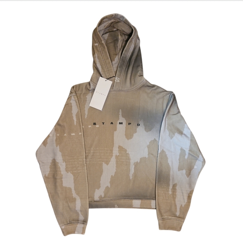 NWT • STAMPD | Ikat Camo Hoodie in Size Medium - Picture 2 of 8